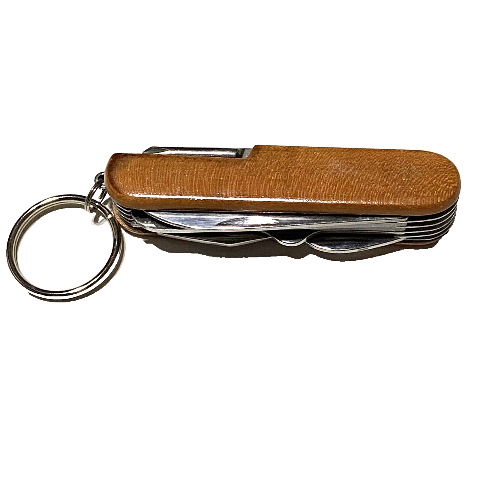 NEW Jackson Hole Wood Grain MultiTool Pocket Knife Keychain, MOOSE