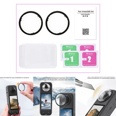 SENZA MARCHIO Fotocamera Copertura della protezione delle lenti Per Insta360 ONE X4 Accessori