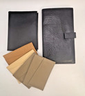 Leather Mens Accessories Lot 6 Slim Wallets Travel Passport Holder Vintage EUC