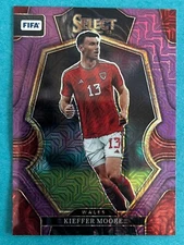 Kieffer Moore 2022-23 Panini Select FIFA MEZZANINE PURPLE MOJO PRIZM #199 WALES
