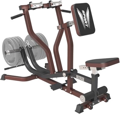 Adjustable Seated Row Machine Plate Loaded Lat and Back Workout Equipment