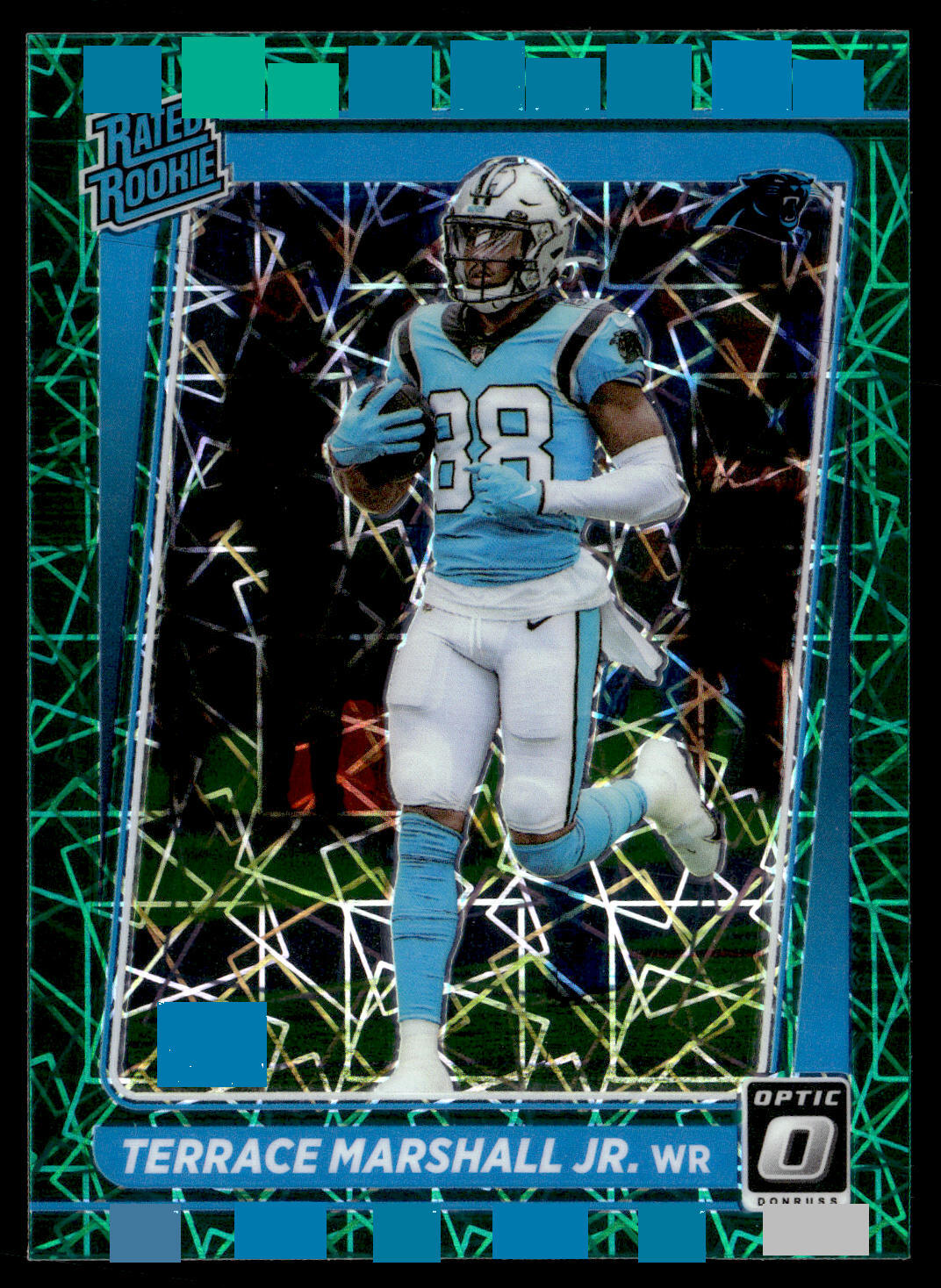 2021 Donruss Optic Terrace Marshall Jr. #218 Green Velocity RC Carolina Panthers