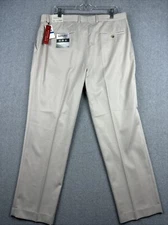 Perry Ellis Pants Mens 36x30 Pebble Gray Luxury Performance Stretch Non Iron NWT