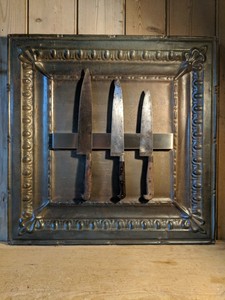 Vintage American Tin Ceiling Panel Magnetic Knife Rack Magnet