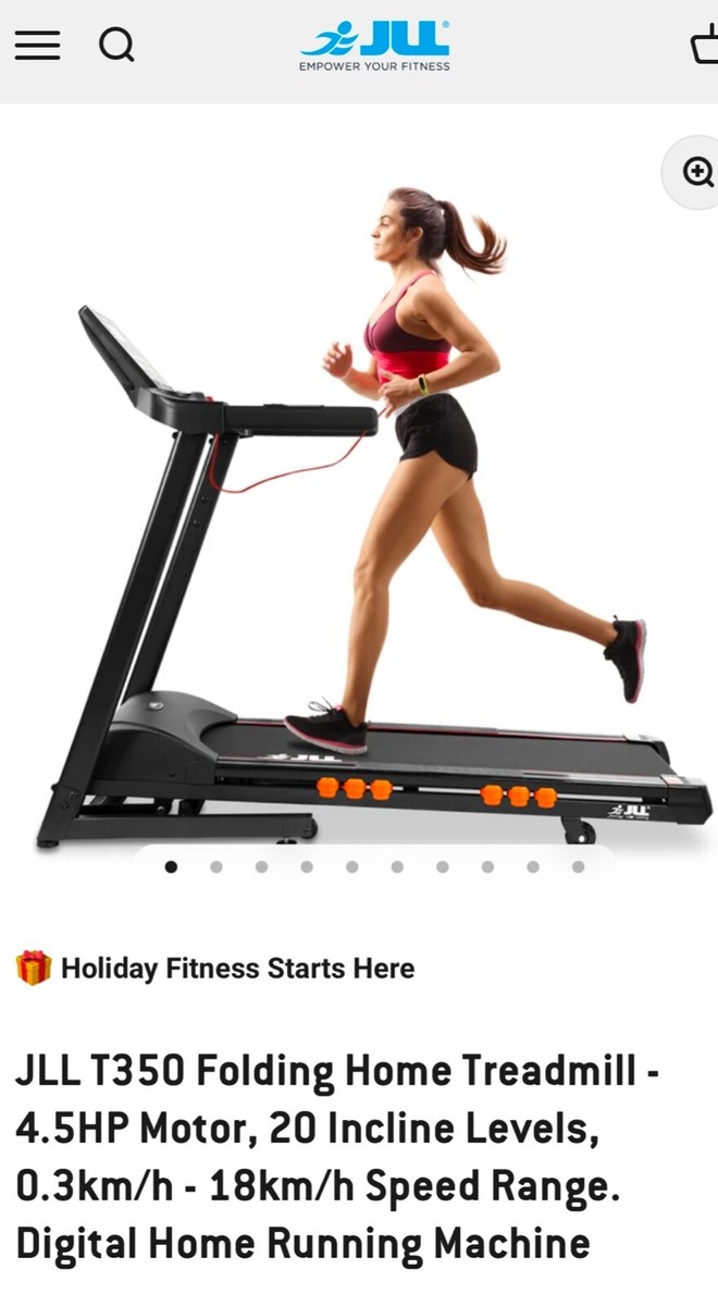 JLL T350 Digital Folding Treadmill Used Excellent Condition £579 if