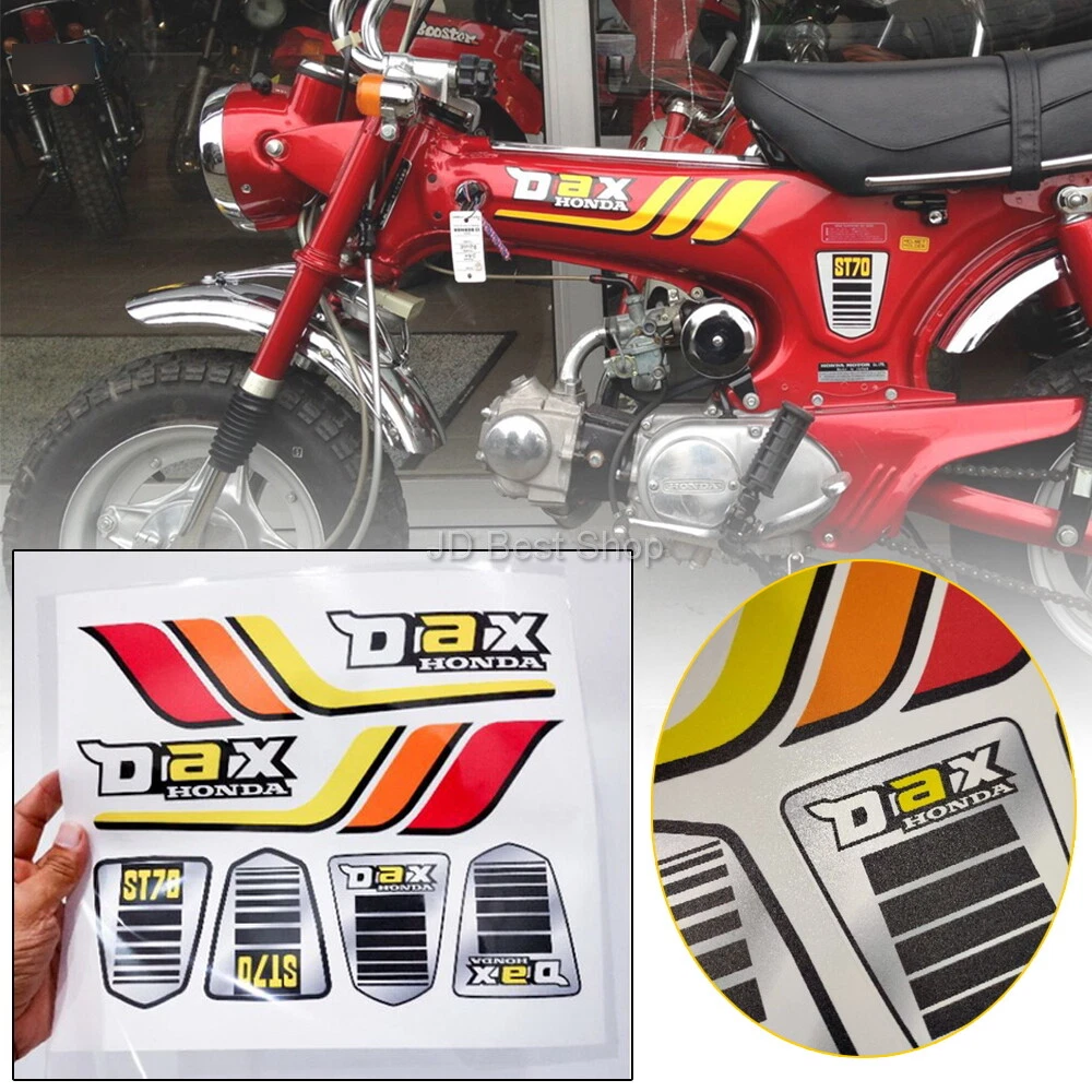 Sticker Emblem Logo For Honda Dax ST70 Euro Set L/R Pair Side Fuel