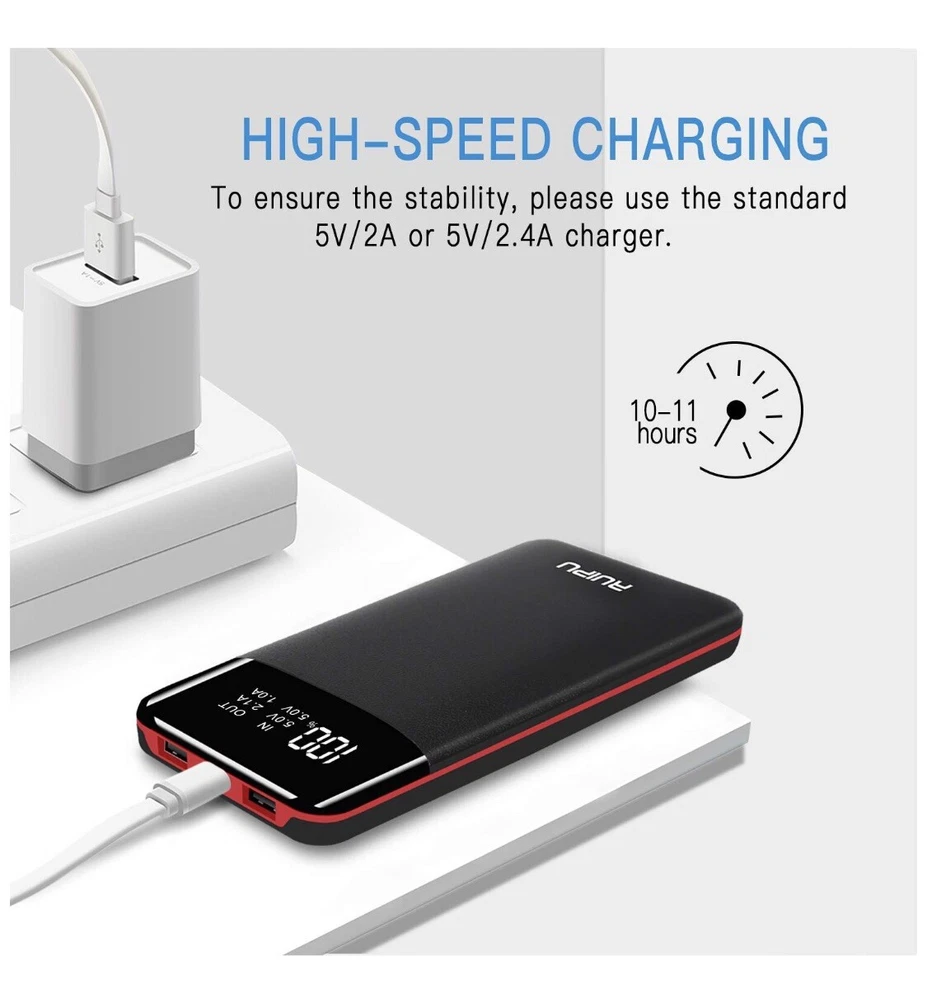 Power Bank 24000mAh Portable Charger High Capacity Dual USB External Battery Power Bank 24000mAh Portable Charger High Capacity Dual USB External Battery