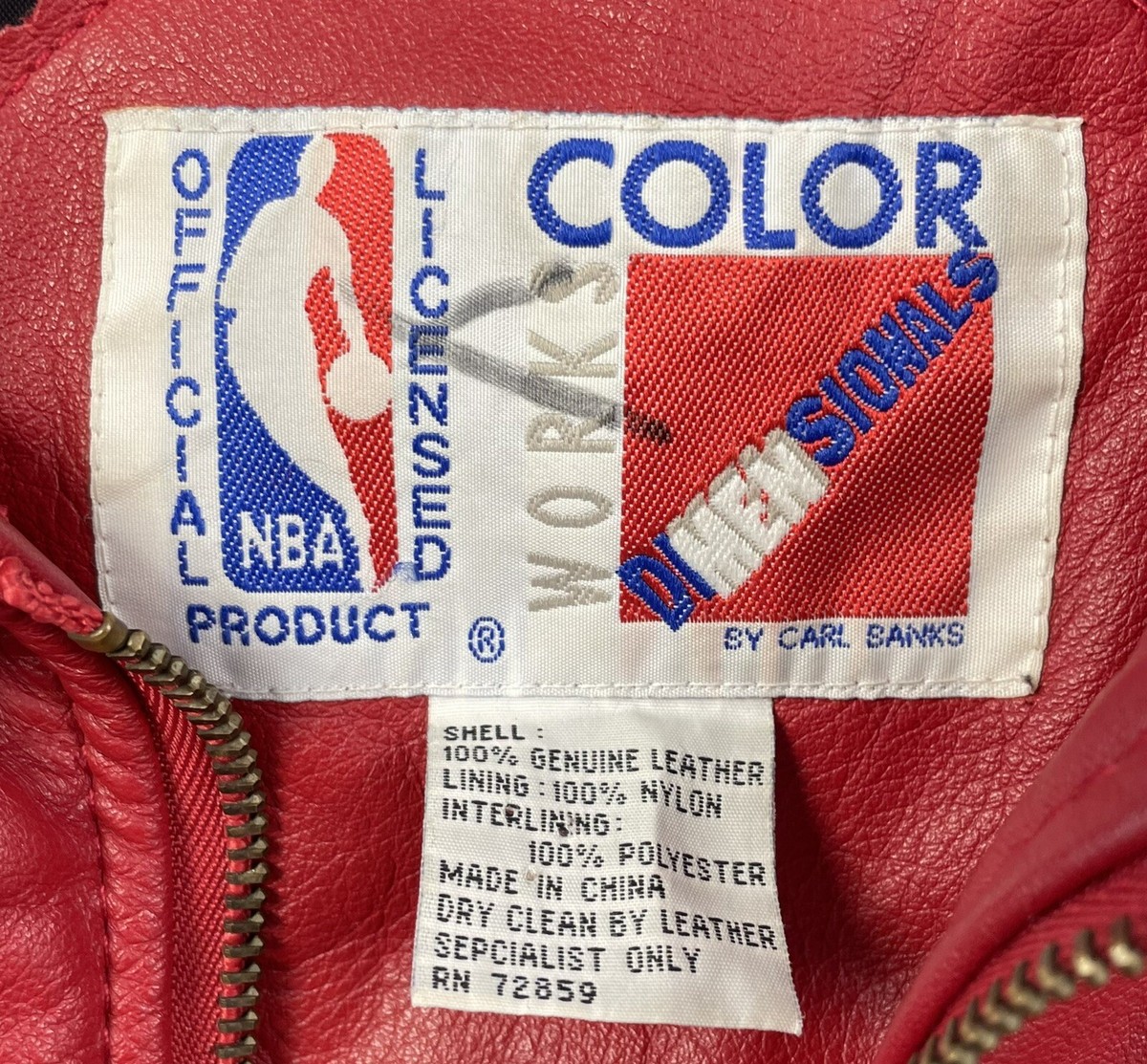 【希少】シカゴ・ブルズ 本革　レザー ジャケット XL Jeff Hamilton(ジェフハミルトン) Chicago Bulls Leather Jacket