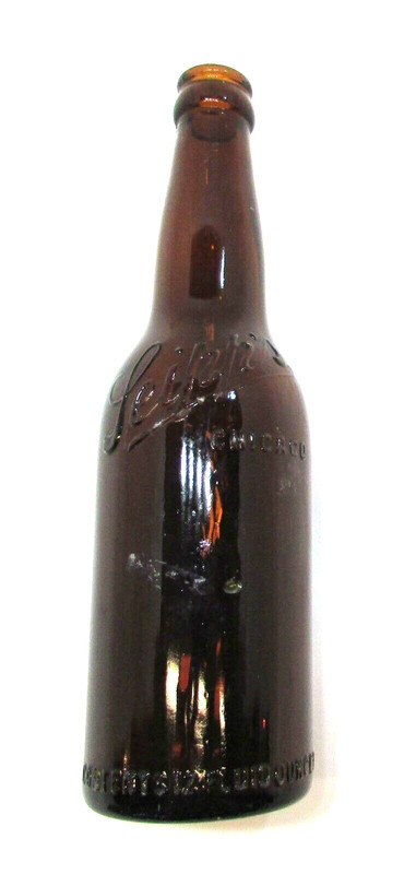 Old 1930's Conrad Seipp's Brewing Chicago Antique Brown Glass 12 oz Beer Bottle