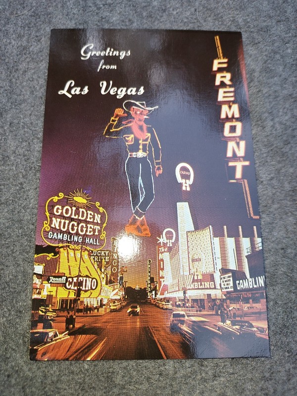 VINTAGE NEVADA POSTCARD GREETINGS FROM LAS VEGAS