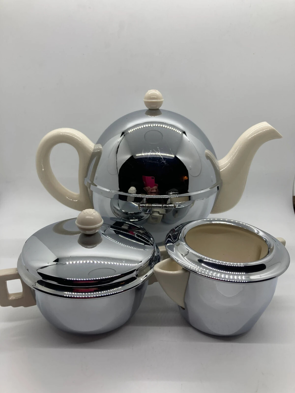 Art Deco Heatmaster Three Piece Tea Set With Tea Cosy, Fantastic