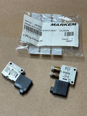 2 Pack Markem-Imaje 5825302 Prime Action Solenoid Assembly UKV2006 SMC