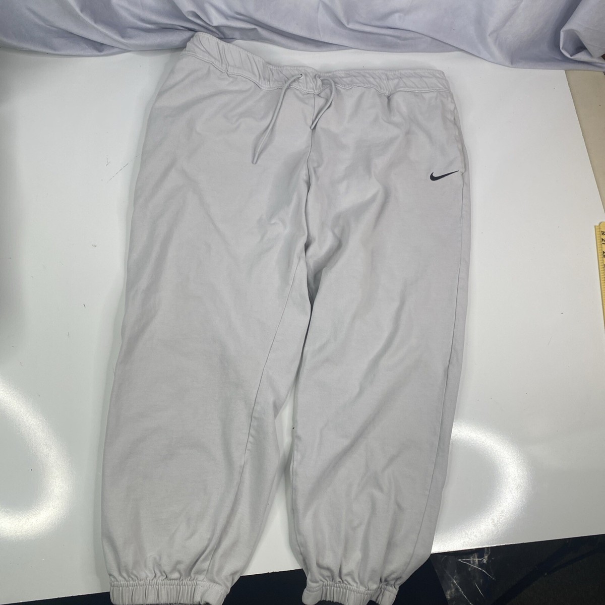 Nike Men's Sportswear Fleece Joggers Pants White DM6419-025 Size