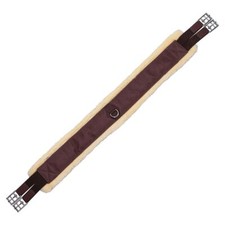Dura-Tech Fleece English Girth for Horses | Color Brown | Various Size