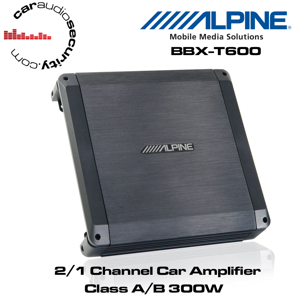 Alpine BBX-T600 - 2/1 Channel Class A/B Car Amplifier 300W Speaker
