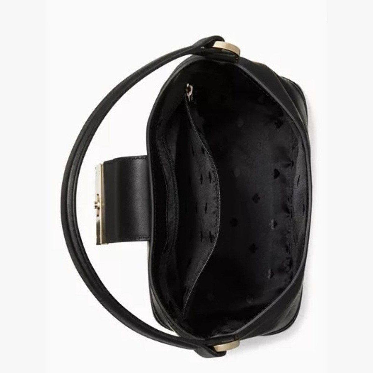 NWT Kate Spade Reegan Bucket Bag Smooth Leather - Black/Gold