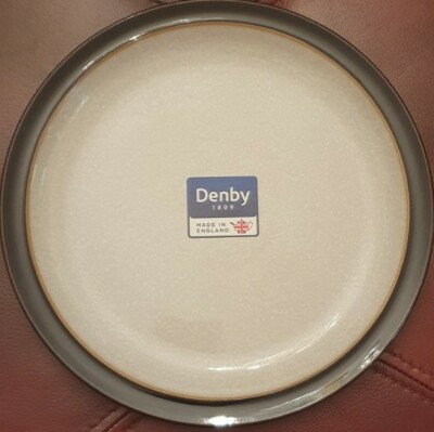 Denby Elements Teller schwarz mittelgroß