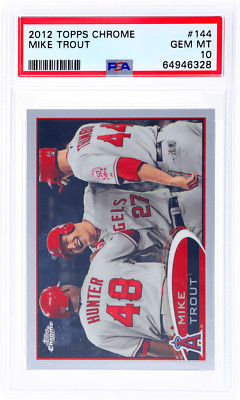 2012 Topps Chrome Mike Trout 10枚限定直筆サイン 2012 TOPPS CHROME #144 MIKE TROUT PSA 10 | eBay