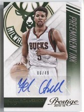 Michael Carter-Williams 2015-16 Prestige Preminent Ink Auto Bucks 6/49 Autograph