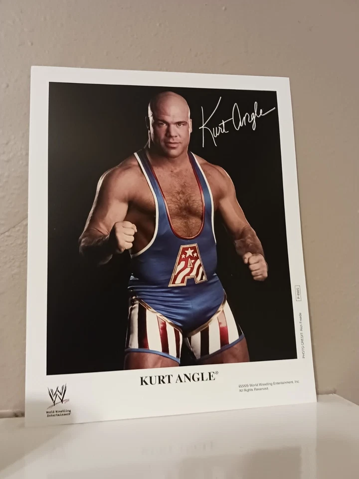 WWE Kurt Angle officially licensed P-892S 2005 Promo, authentic - Image 2 of 2