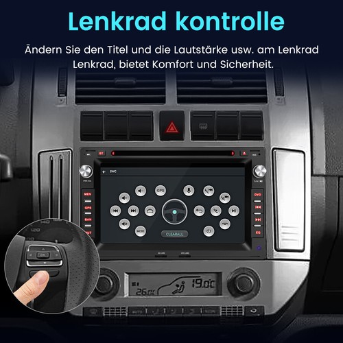 Für VW Polo 9N Golf Jetta MK4 Passat B5 T5 Carplay Android 13 CD DVD GPS NAVI 4G - Bild 9 von 14