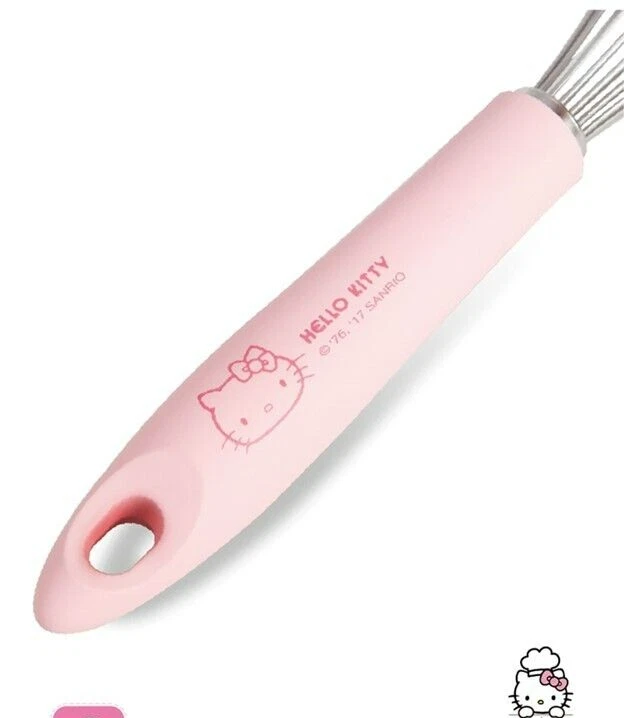 Batidor de alambre Sanrio Hello Kitty batidor de huevos mango rosa acero inoxidable Foto 3 de 4