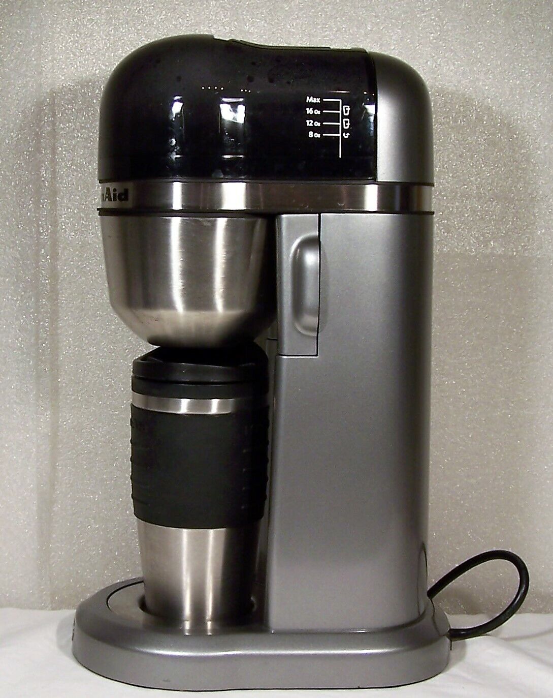 KitchenAid Personal Coffee Maker 16 oz KCM0402CU0 + Filter + Travel Mug Super speciale prijs