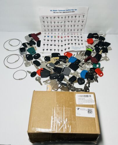 100 +Heavy Construction Equipment Ignition Keys Set CAT Kubota JCB Volvo Komatsu