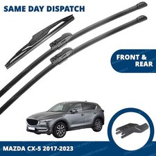 Front/Rear Windscreen 24" 18" 14" Wiper Blades for Mazda CX-5 2017-2024