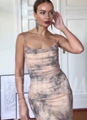 ZARA SS23 MIDI DRAPED PRINTED TULLE DRESS Multicolor L-XXL 3067/264  3067/277 | eBay