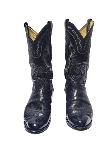 Botte Camarguaise en Cuir Noir style Gardian unisexe - La Botte Gardiane