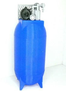 RC-1-10-Scale-Air-Compressor-BLUE-Vertical-Shop-Garage-Crawler-Doll-Accessories