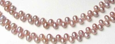 Dancing Natural Mauve Pink FW Pearl Strand 109037 | eBay