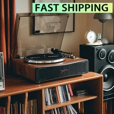 Syitren PARON II LP Record Player Bluetooth with Speakers for 7" 10" 12" Records