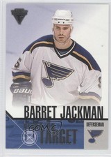 2002-03 Pacific Private Stock Titanium Right on Target Barret Jackman #18 0a4