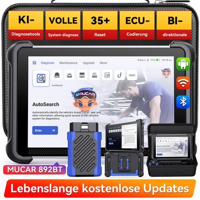 MUCAR 892BT KFZ Diagnosegerät 35 Reset Alle System ECU Codierung Bidirektionale