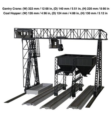 HO Scale Gantry Crane, Coal Hopper & Coal Bin Kit CS Structure Diorama 1:80/87
