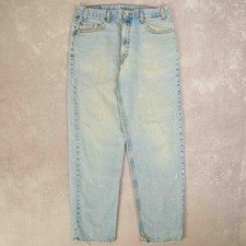 Levi's Vintage 550 Relaxed Fit Jeans W34 L32 Men's Light Blue Denim