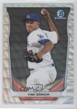 2014 Bowman Chrome Prospects Silver Wave Refractor 9/25 Yimi Garcia #BCP43 0f6