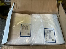 INTCO Disposable Protective  Isolation Gowns - White - INIG-45 (100-Pack) 1957K