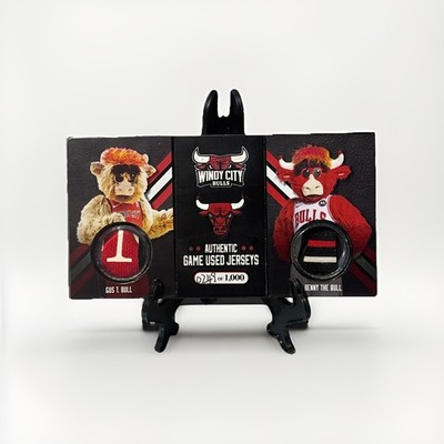 Gus-T Bull & Benny Bull Authenthic Game Used Jersey Collectible Display Giveaway