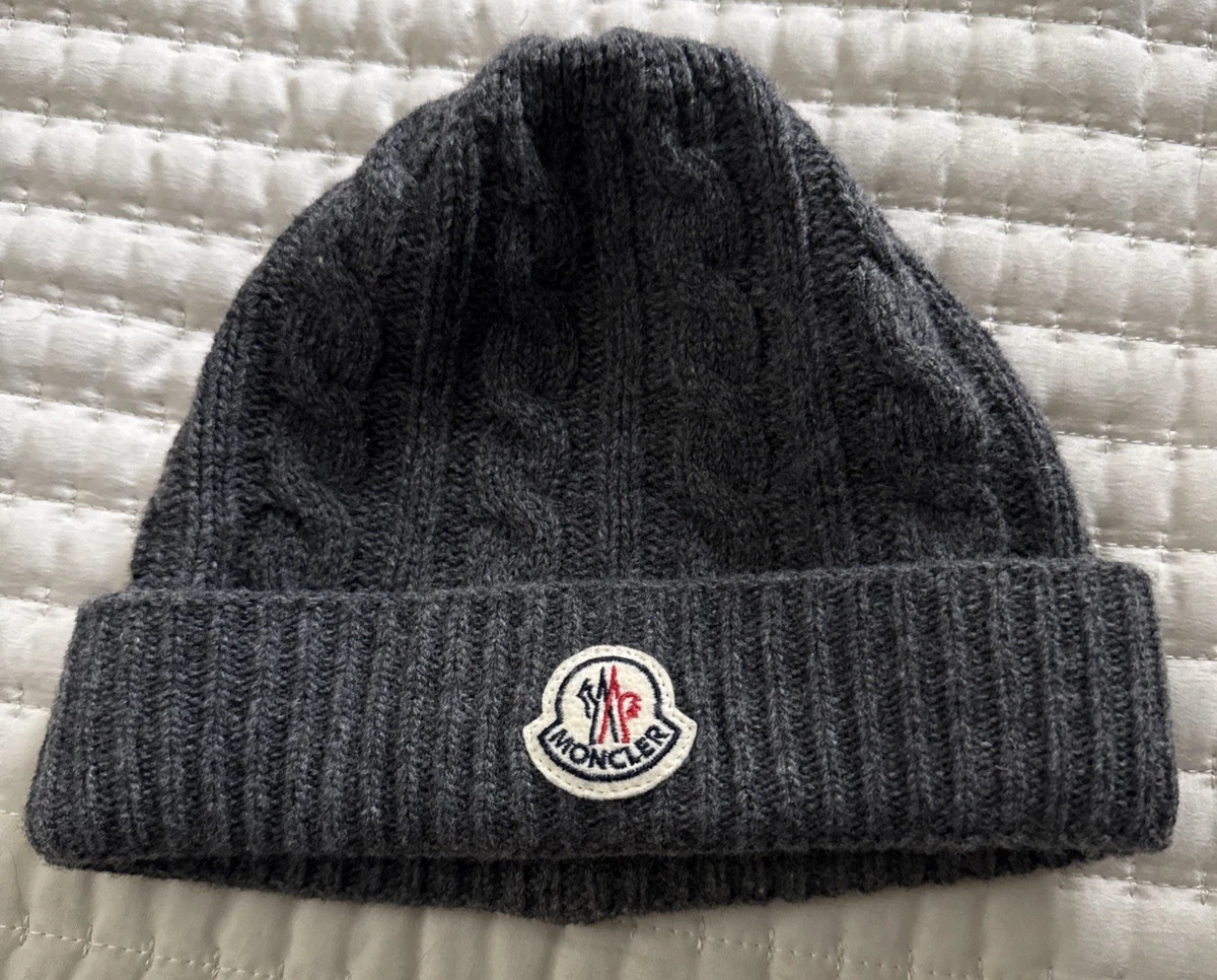 Moncler Gray Men's Beanie for sale | eBay