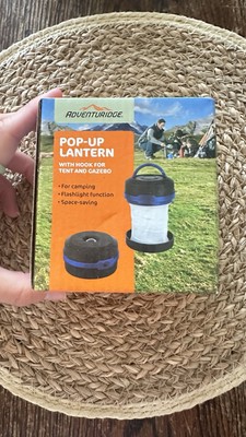 ADVENTURIDGE POP UP LATERNE / TASCHENLAMPE CAMPING BELEUCHTUNG INKL. BATTERIEN - NEU