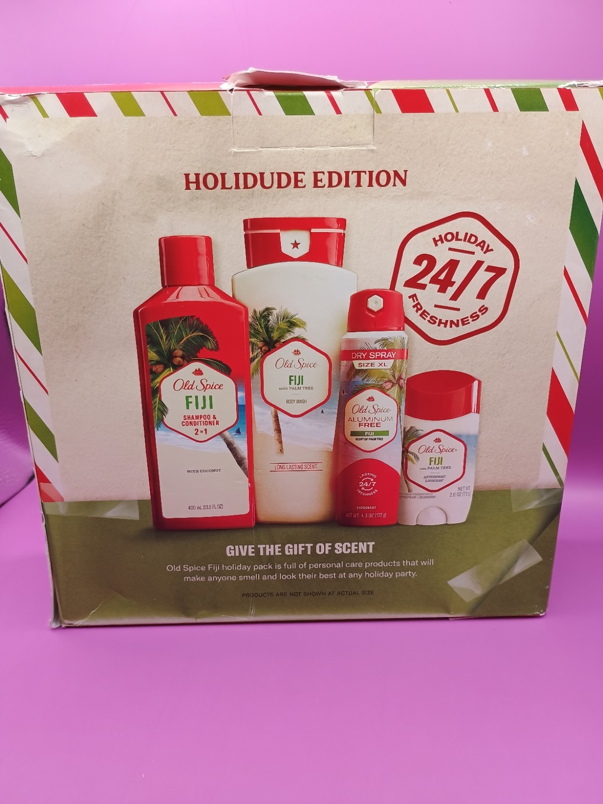 Old Spice Gift Men, Fiji, Shampoo, Spray, Deodorant, Body Wa