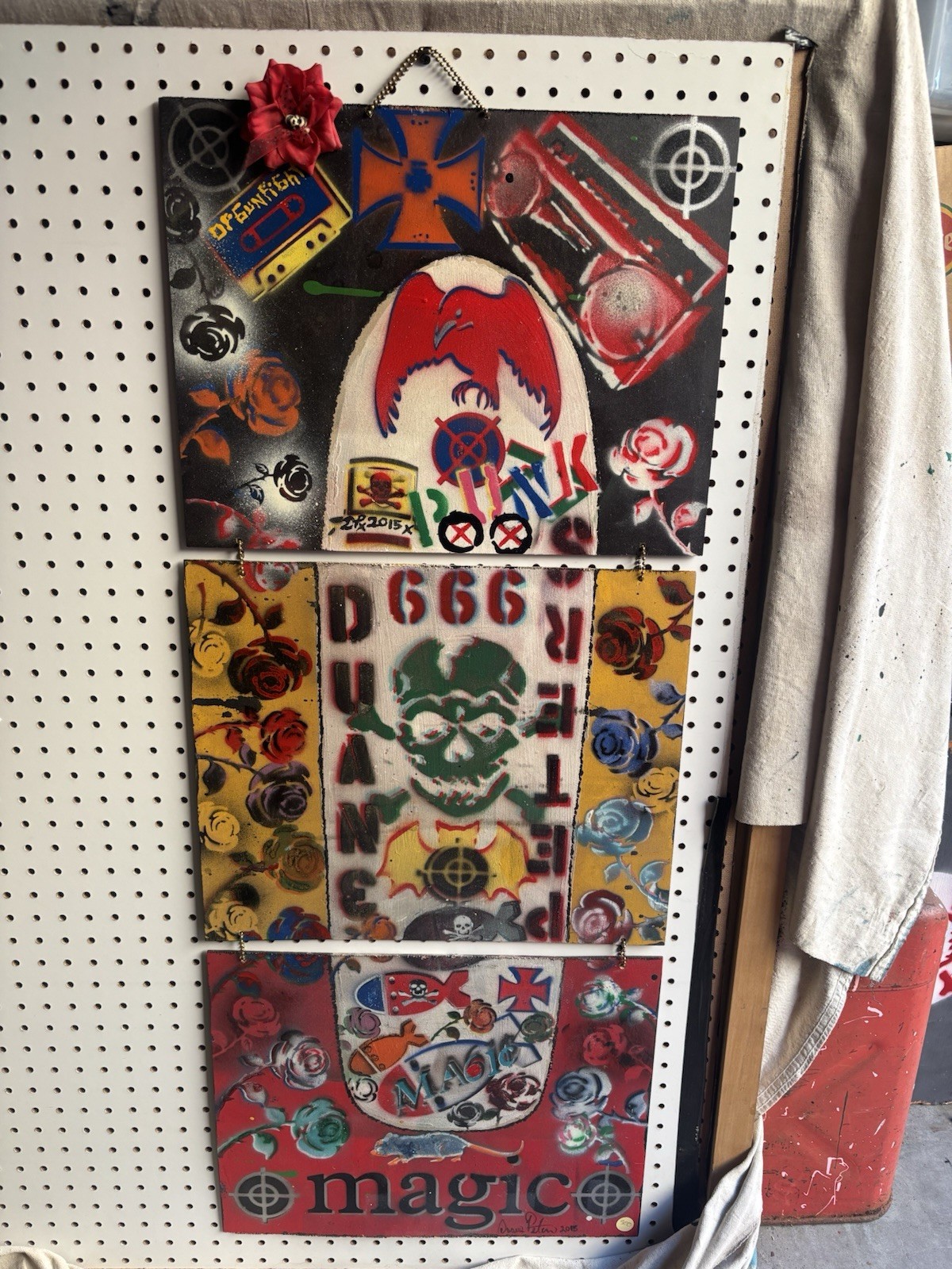 DUANE PETERS PUNK ROCK SKATE ART PIECE MAGIC SKATEBOARDS 2015 