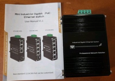 Mini Industrial 4 Port 10/100/1000Mbps Gigabit Ethernet Switch with SFP Din Rail