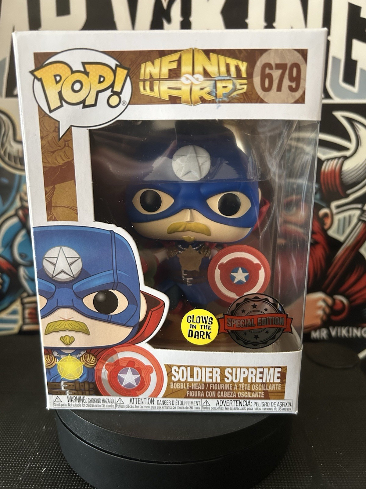 Funko POP #679 Soldier Supreme - Glow - Marvel Infinity Warps