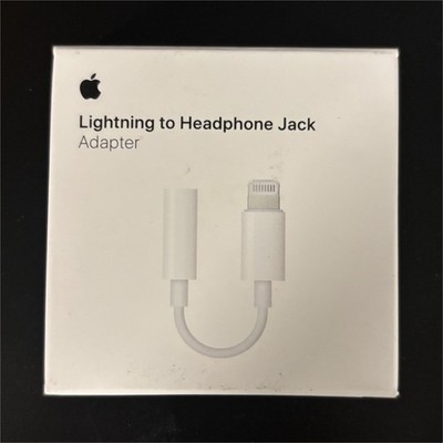 Apple Lightning to 3.5mm Headphone Jack Adapter, White, 1-Port