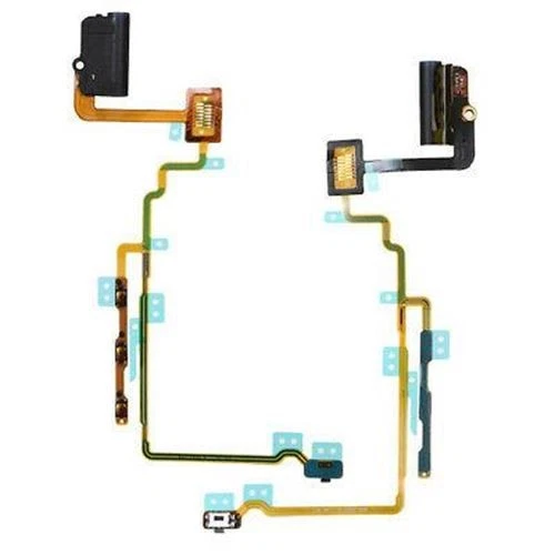 For iPod Nano 7 - Black Headphone Audio Jack Power Volume Button Flex Cable - Image 2 of 4