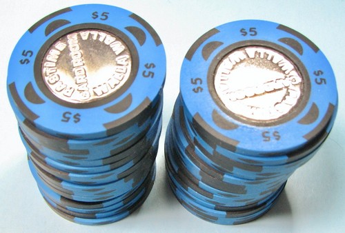 Lot of 31, $5 Casino Chips. Pastime Card Room, Walla Walla, WA.